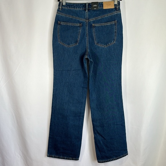 Vero Moda Blue High Rise Loose Straight Jeans NWT - Picture 7 of 10